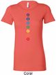 Ladies Yoga Tee Diamond Chakras Longer Length Shirt