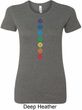 Ladies Yoga Tee Diamond Chakras Longer Length Shirt