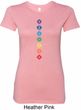 Ladies Yoga Tee Diamond Chakras Longer Length Shirt