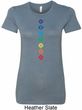 Ladies Yoga Tee Diamond Chakras Longer Length Shirt