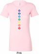 Ladies Yoga Tee Diamond Chakras Longer Length Shirt