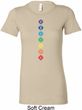Ladies Yoga Tee Diamond Chakras Longer Length Shirt