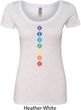 Ladies Yoga Tee Diamond Chakras Scoop Neck