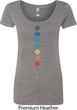 Ladies Yoga Tee Diamond Chakras Scoop Neck