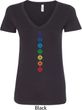 Ladies Yoga Tee Diamond Chakras V-Neck Shirt