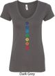 Ladies Yoga Tee Diamond Chakras V-Neck Shirt