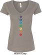 Ladies Yoga Tee Diamond Chakras V-Neck Shirt