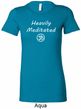 Ladies Yoga Tee Heavily Meditated with OM Longer Length Shirt