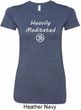 Ladies Yoga Tee Heavily Meditated with OM Longer Length Shirt