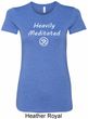 Ladies Yoga Tee Heavily Meditated with OM Longer Length Shirt