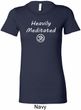 Ladies Yoga Tee Heavily Meditated with OM Longer Length Shirt