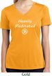 Ladies Yoga Tee Heavily Meditated with OM Moisture Wicking V-neck