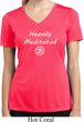 Ladies Yoga Tee Heavily Meditated with OM Moisture Wicking V-neck