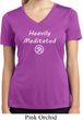 Ladies Yoga Tee Heavily Meditated with OM Moisture Wicking V-neck