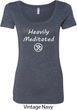 Ladies Yoga Tee Heavily Meditated with OM Scoop Neck