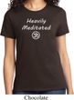 Ladies Yoga Tee Heavily Meditated with OM T-shirt