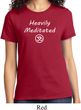 Ladies Yoga Tee Heavily Meditated with OM T-shirt