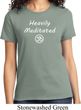 Ladies Yoga Tee Heavily Meditated with OM T-shirt