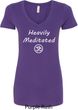 Ladies Yoga Tee Heavily Meditated with OM V-Neck