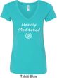 Ladies Yoga Tee Heavily Meditated with OM V-Neck