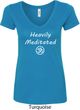 Ladies Yoga Tee Heavily Meditated with OM V-Neck
