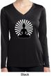 Ladies Yoga Tee Meditating Buddha Dry Wicking Long Sleeve