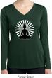 Ladies Yoga Tee Meditating Buddha Dry Wicking Long Sleeve