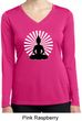 Ladies Yoga Tee Meditating Buddha Dry Wicking Long Sleeve