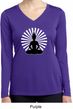 Ladies Yoga Tee Meditating Buddha Dry Wicking Long Sleeve