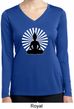 Ladies Yoga Tee Meditating Buddha Dry Wicking Long Sleeve