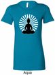 Ladies Yoga Tee Meditating Buddha Longer Length Shirt