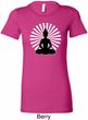 Ladies Yoga Tee Meditating Buddha Longer Length Shirt