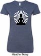 Ladies Yoga Tee Meditating Buddha Longer Length Shirt