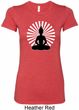 Ladies Yoga Tee Meditating Buddha Longer Length Shirt
