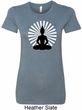 Ladies Yoga Tee Meditating Buddha Longer Length Shirt
