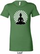 Ladies Yoga Tee Meditating Buddha Longer Length Shirt