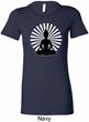 Ladies Yoga Tee Meditating Buddha Longer Length Shirt