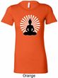 Ladies Yoga Tee Meditating Buddha Longer Length Shirt