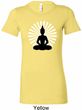 Ladies Yoga Tee Meditating Buddha Longer Length Shirt