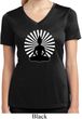 Ladies Yoga Tee Meditating Buddha Moisture Wicking V-neck