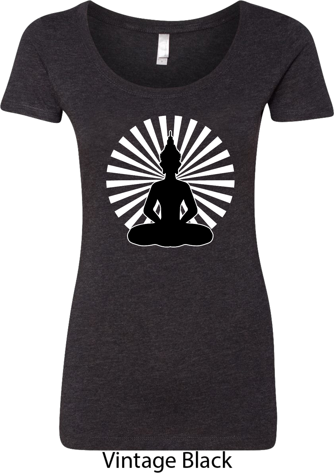 Yoga Clothing For You ens Buddha Profile V-neck Tee Shirt at Aazon