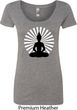 Ladies Yoga Tee Meditating Buddha Scoop Neck