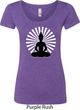Ladies Yoga Tee Meditating Buddha Scoop Neck