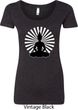 Ladies Yoga Tee Meditating Buddha Scoop Neck