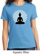 Ladies Yoga Tee Meditating Buddha T-shirt