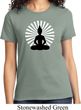 Ladies Yoga Tee Meditating Buddha T-shirt