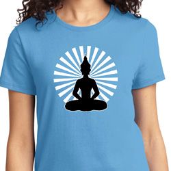Ladies Yoga Tee Meditating Buddha T-shirt Ladies Yoga Tee Meditating Buddha T-shirt