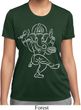 Ladies Yoga Tee Sketch Ganesha White Print Moisture Wicking T-Shirt