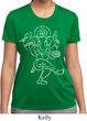 Ladies Yoga Tee Sketch Ganesha White Print Moisture Wicking T-Shirt