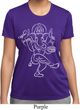 Ladies Yoga Tee Sketch Ganesha White Print Moisture Wicking T-Shirt